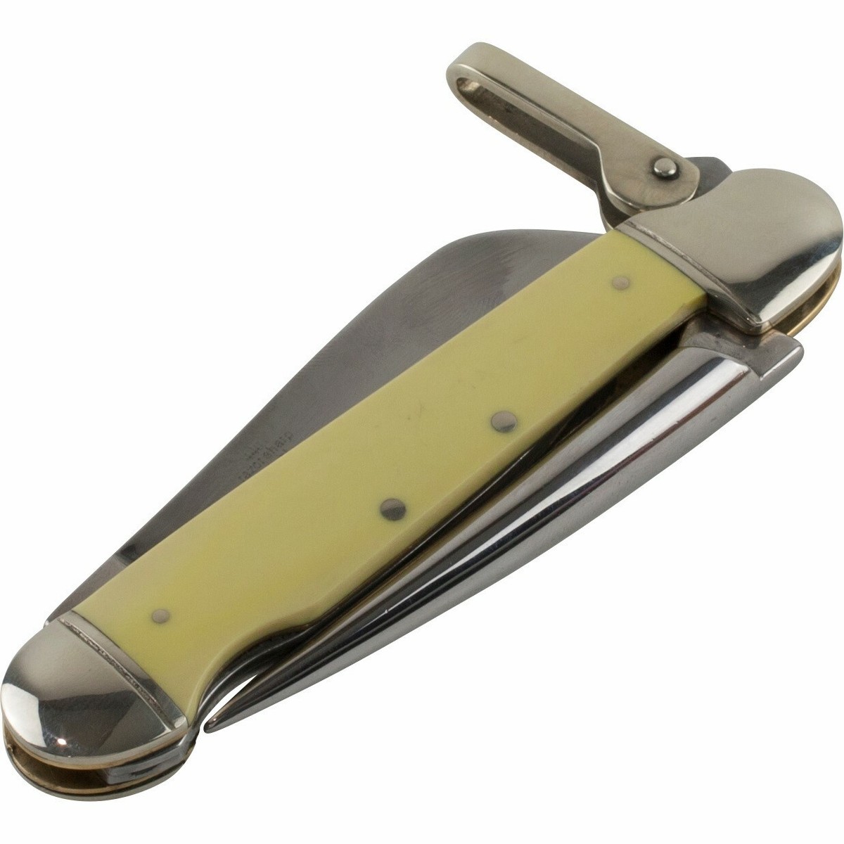 Rough Rider Yellow Smooth Handles Marlin Spike Pocket Knife