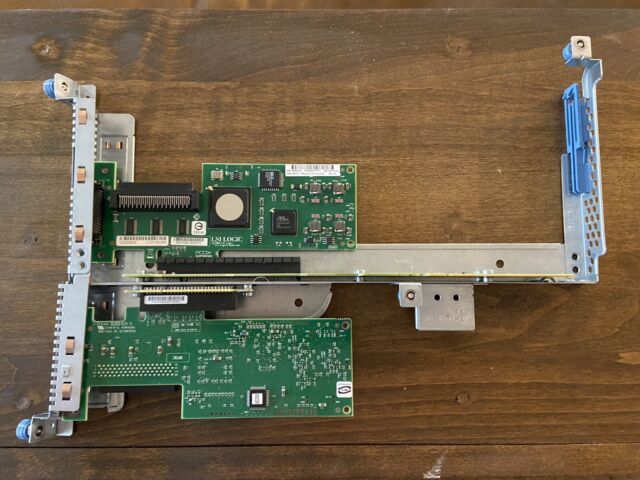 hp proliant dl360 PCIE riser With 2 SCSI Controllers