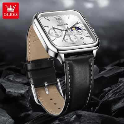 watch waterproof quartz men men's luxury leather luminous strap business
