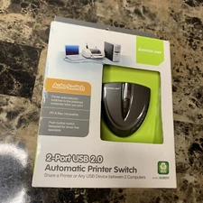 IOGEAR 2-Port USB 2.0 Automatic Printer Switch Model GUB231 - PC/MAC Compatible