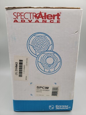 NEW SPECTR Alert System Sensor SPCW Ceiling Mount Speaker White Fire Alarm