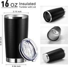 Stainless Steel Tumbler with Lid Vacuum Double Wall Insulated Travel Coffee