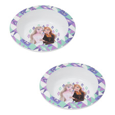 Frozen Kinder Sch&uuml;ssel Set M&uuml;slischale Plastiksch&uuml;ssel Kindergeschirr Anna Elsa