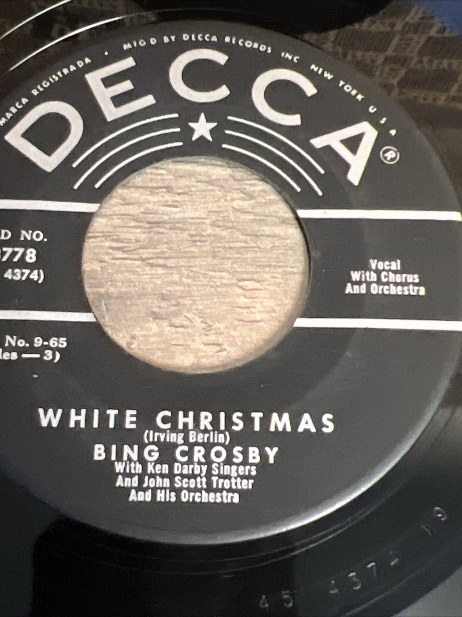 Bing Crosby WHITE CHRISTMAS 45 RPM VG VINYL | eBay