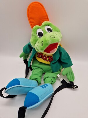 Smacks Kelloggs Rucksack Cornflakes Frosch ca. 53cm  1997 Vintage Kinderrucksack