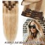 thumbnail 23 - 7pcs 15" 18" 20" 22" Clip In Remy Real 100% Human Hair Extensions Full Head N206