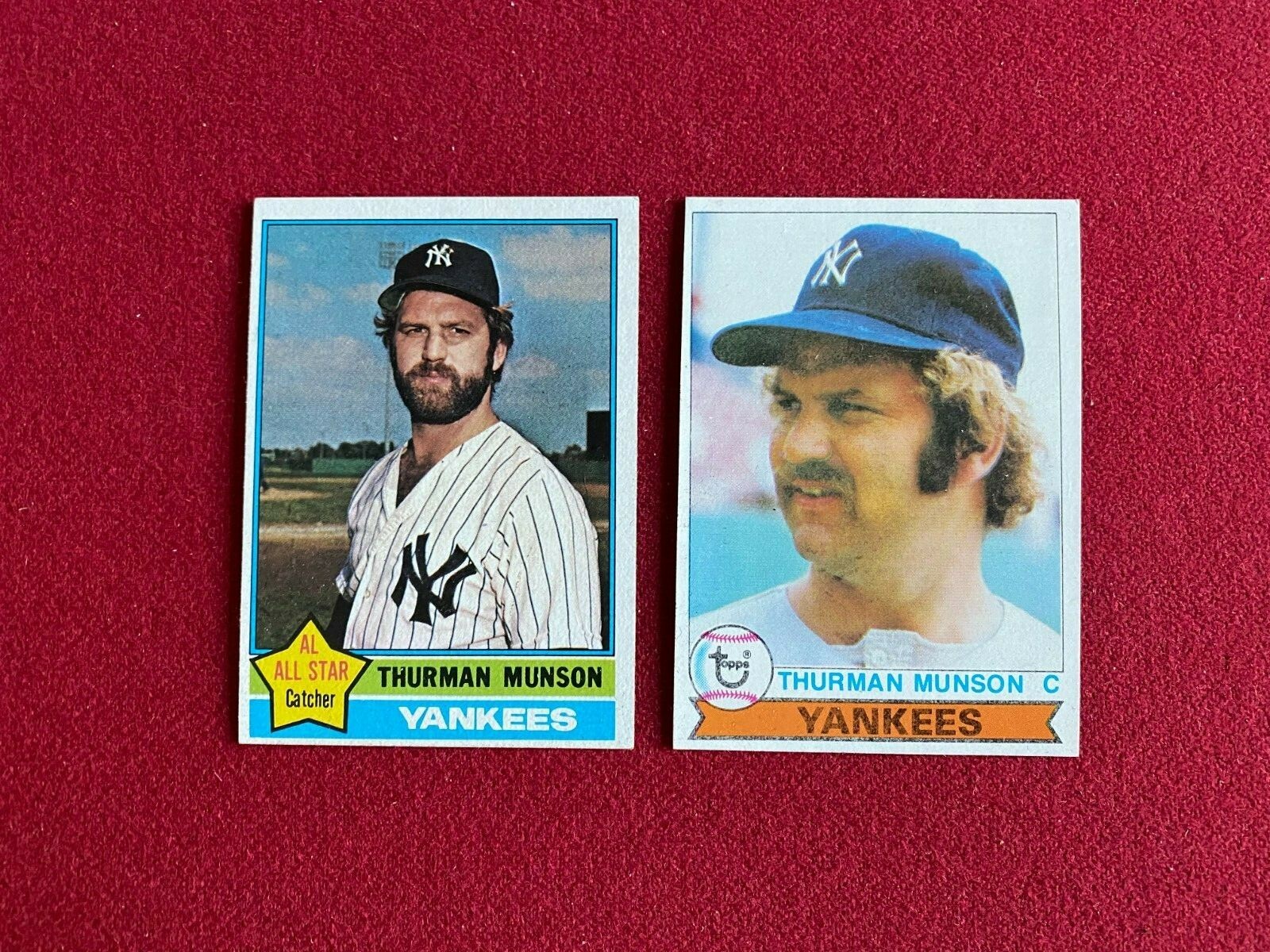 Thurman Munson, "TOPPS" Baseball Card Collection (2) Scarce / Vintage  (Yankees) | eBay