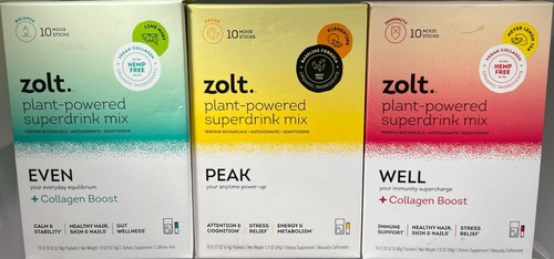 (10 CONFEZIONI) Zolt Plant Powered Superdrink Mix, 0,15 once - SCEGLI L'ARTICOLO! - Foto 1 di 7