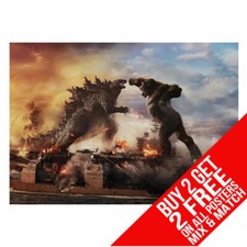 GODZILLA VS KONG BB6 POSTER ART PRINT A4 A3 SIZE BUY 2 GET ANY 2 FREE