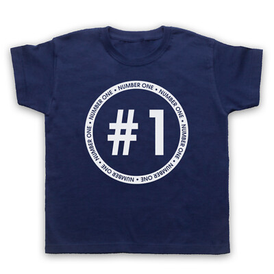 NUMBER ONE RETRO SPRUCH HIPSTER LUSTIG COOL KINDER KINDER T-SHIRT