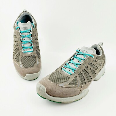 Ecco Biom Women's FJuel Racer Lace up Cross Trainers Shoes Taupe Sz 40 9 9.5 US