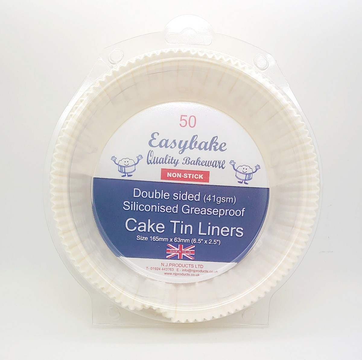 Non-Stick Greaseproof Paper Cake Tin Liners - Round & Loaf Pan Liners (Pack Of 40/50) By EasyBake 7 thumbnail image