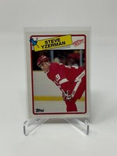 1988-89 Topps Hockey Steve Yzerman Card #196