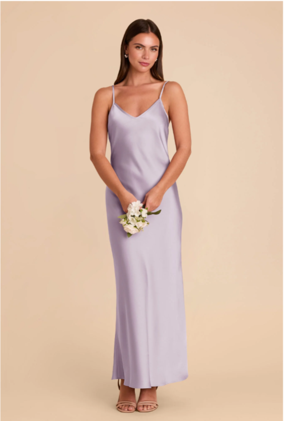 lilac bridesmaid dresses satin Lilac Dusk Cowl Back Bridesmaid Dresses
