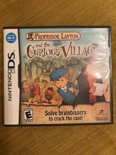 Professor Layton & the Curious Village Nintendo DS 2007 Video Game Complete CIB
