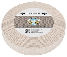 Country Brook Design  1 Inch Natural Super Heavy Blended Webbing, 50 Yards