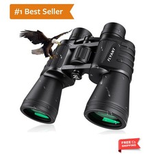 Ergonomic 20x50 Waterproof Binoculars: Perfect for Sports, Travel Stargazing