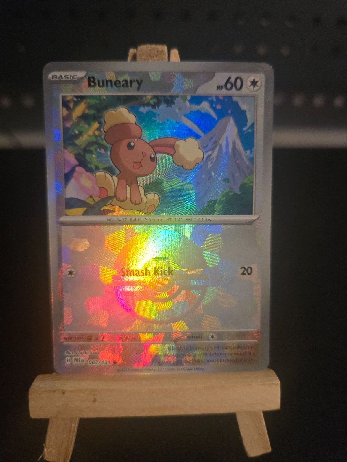 Pokemon Card Buneary (Poke Ball) #83 Prismatic Evolutions Holo English