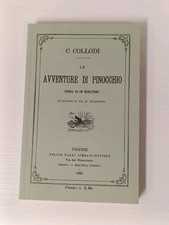 Rara Ristampa Prima Edizione Pinocchio 1883 Libro Illustrato