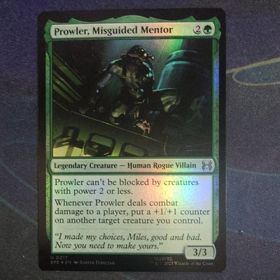 MTG Prowler, Misguided Mentor SPE 0017 (Foil) [Marvel's Spider-Man, near mint]