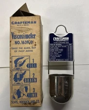 Vintage Craftsman Viscosimeter Sears , Roebuck And Co Painters Tool Part 1829