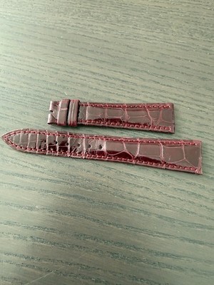 Patek Philippe shinny burgundy croc 18x14mm strap