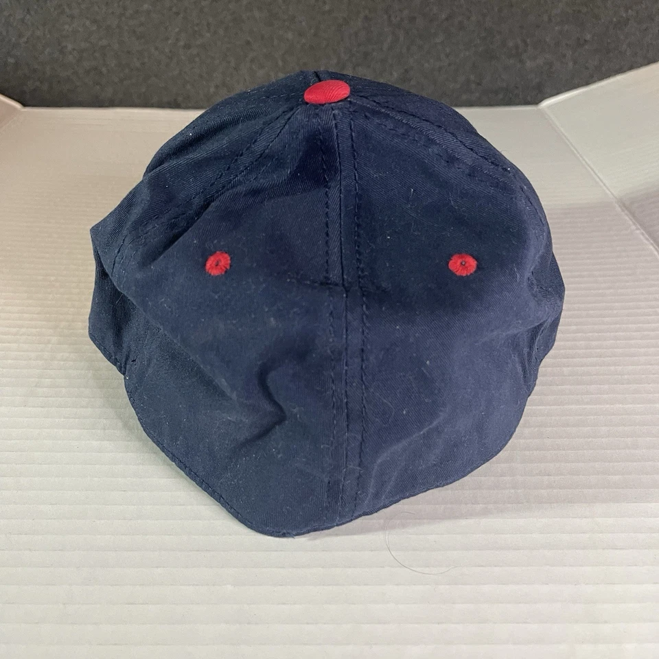 Винтажная кепка Fila темно-синяя с красным логотипом вышивка один размер Aflex - Изображение 3 из 4