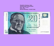 FINNLAND   FINLAND  20 MARKKAA  1993 UNC  P. 123(7) 61195##