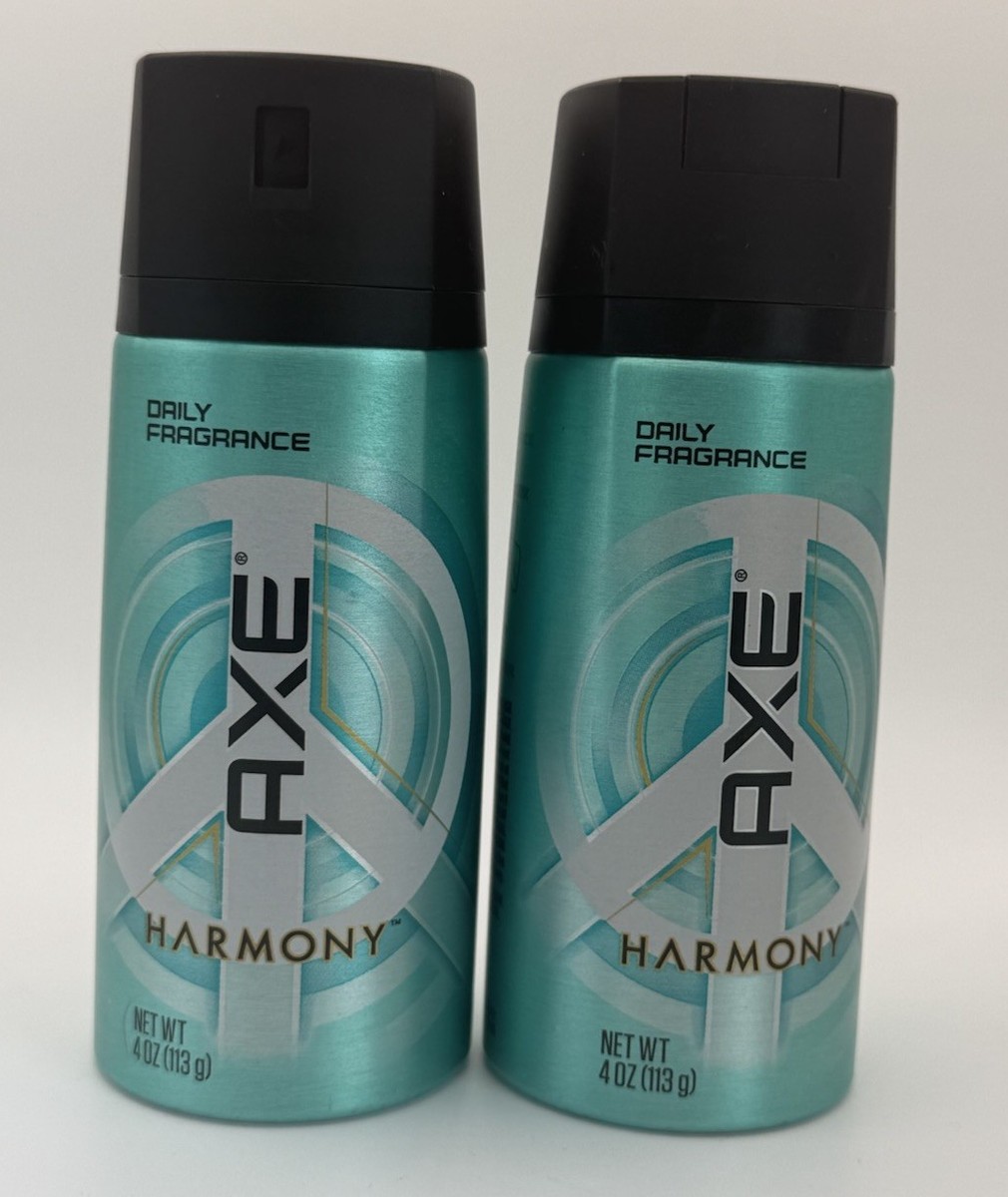 アロマ　ハーモニー 2 X Axe Harmony Daily Fragrance Body Spray 4 oz Discontinued Rare