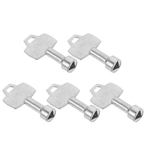5pcs Trash Can Lock Triangle Key - Heavy Duty Garbage Bin Metal Lock ...