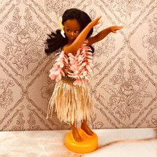 Vintage 60s 9in Hawaiian Hula Dancing Doll Only NO Musical Base