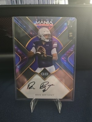 2024 Wild Card Auto Mania Diamond Ben Bryant Fireworks-Rainbow Foil 1/1 Rookie  