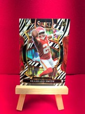 2025 Panini Select - Concourse Brashard Smith #9 Zebra Prizm (RC)