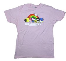 Hello Kitty  Friends Mens T-Shirt - Posing In Front of Rainbow