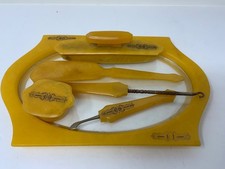 Bakelite 6 Piece Vanity Set Pre-Owned Art Deco