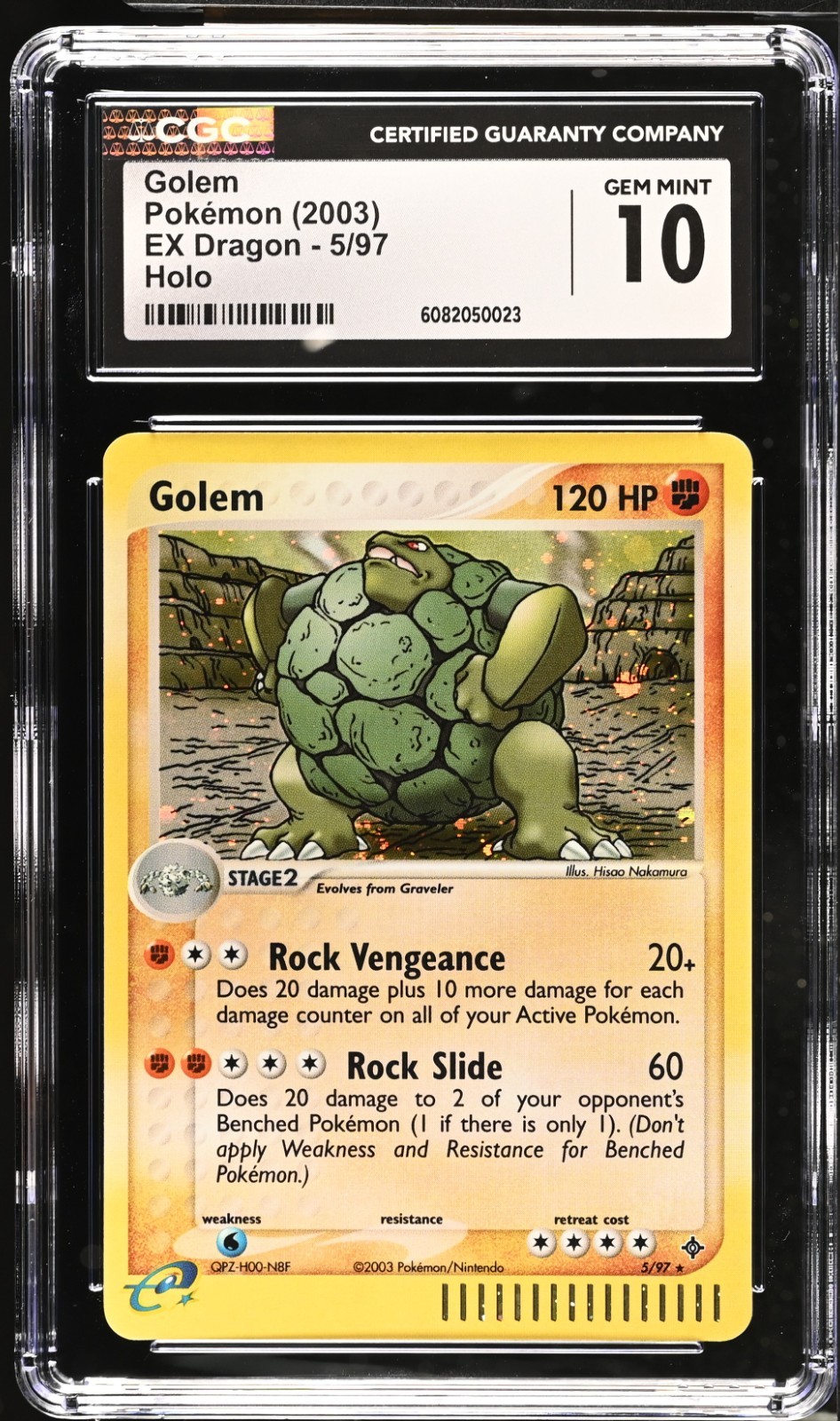2003 POKEMON EX DRAGON GOLEM HOLO 5/97 CGC 10 GEM MINT