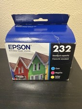 Genuine Epson 232 Standard Capacity Ink Cartridge Cyan Magenta Yellow Exp 05/27