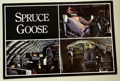 VINTAGE Spruce Goose Plane POSTCARD, Aviation, Flying, Flight, UNPOSTED