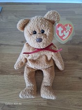 Beanie Baby Curly 1993 Teddy Original Tag Excellent Condition Bear RARE VINTAGE