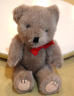 Vintage Wang’s International INC Stuffed Teddy Bear w/ Red Ribbon — photo 1