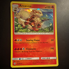 Pokemon TCG Arcanine 22/149 Sun & Moon 2017 Holo Rare Fire Stage 1 130 HP EN