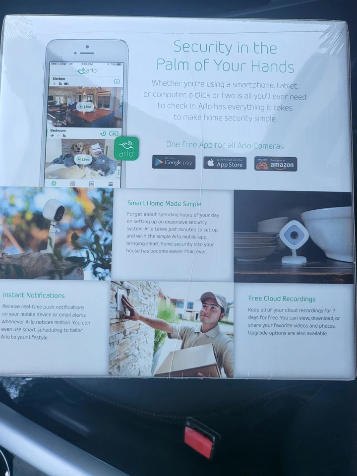 ARLO HD security camaras netgear VMK3500-100NAS Free Cloud Recordings - Image 2 of 4