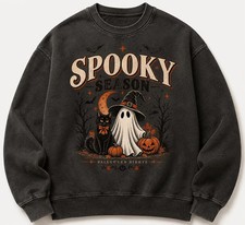 Vintage Halloween Sweatshirt Spooky Retro Fall Autumn Apparel