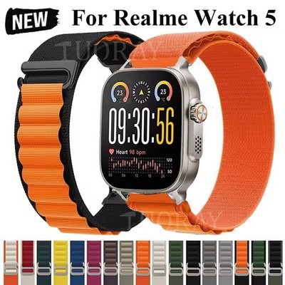 Sport Nylon Armband für Realme Watch 5 S2 3 3 Pro S Pro 2 2 Pro Ersatzband 22mm