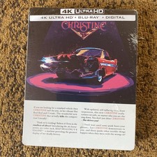 Christine: Steelbook Limited Edition Best Buy 4K UHD/ OOP New.Very Small ding