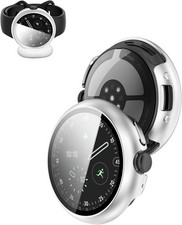Hard PC Protective Case with Tempered Glass for Google Pixel Watch 4 45mm