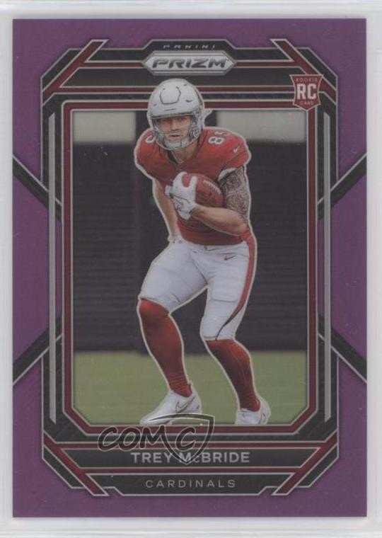 2022 Panini Prizm Rookies Purple Prizm /125 Trey McBride #327 Rookie RC 0c3