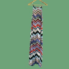 Papaya Multicolour Chevron Maxi Dress 🌈 size 14