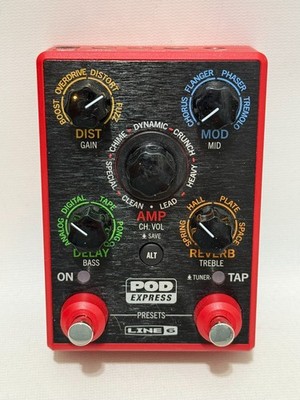 Line 6 POD Express Digital Multi-Effects Pedal Electric Guitar (No Power Cord)