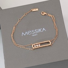 Messika Move Uno Triple-Diamond Double-Row Bracelet